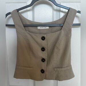 Cute cropped vest